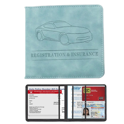 Elevate Your Essentials: Stylish Men's Card Holder for Car Registration, Vehicle License & Insurance