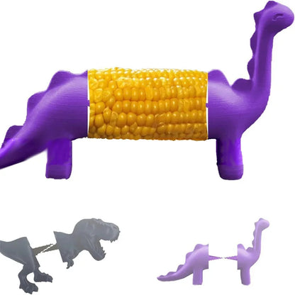 Bring Fun to Your Table with the Adorable Dinosaur Corn Cob Stand – Reusable with Stainless Steel Claws!