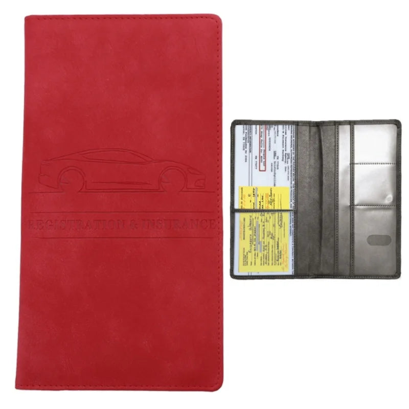 Elevate Your Essentials: Stylish Men's Card Holder for Car Registration, Vehicle License & Insurance