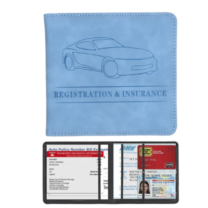 Elevate Your Essentials: Stylish Men's Card Holder for Car Registration, Vehicle License & Insurance