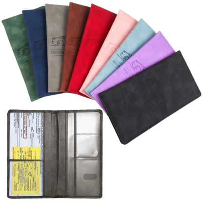 Elevate Your Essentials: Stylish Men's Card Holder for Car Registration, Vehicle License & Insurance