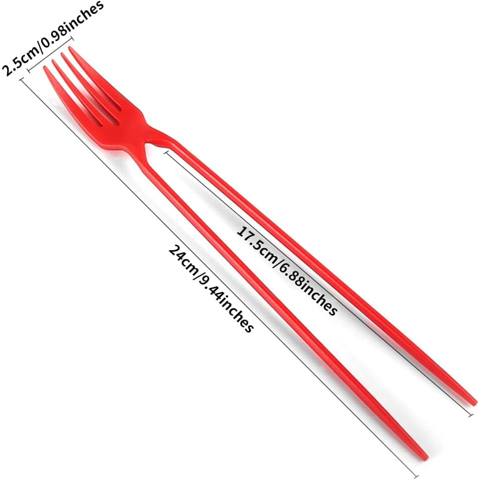 10-Piece Fork Chopsticks Set - The Ultimate 2-in-1 Utensil for Effortless Dining at Home or On-the-Go!