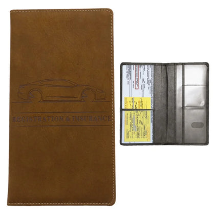 Elevate Your Essentials: Stylish Men's Card Holder for Car Registration, Vehicle License & Insurance