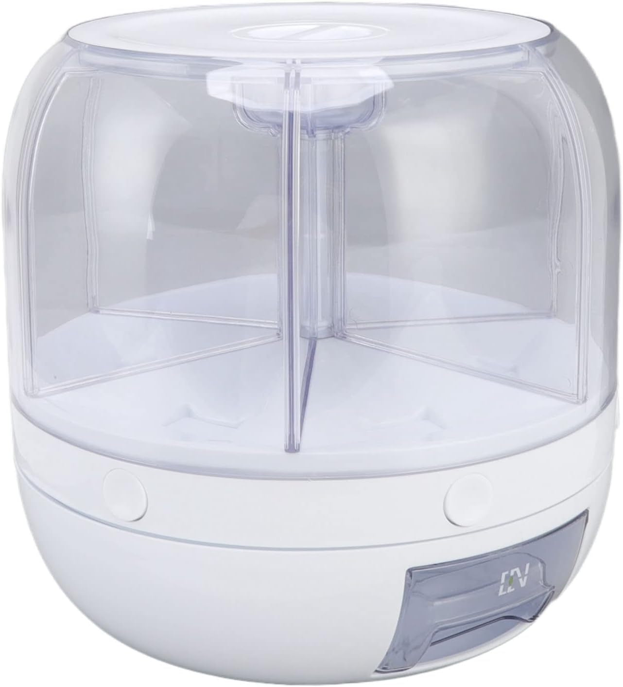 Versatile 6-Grid Rice & Grain Storage Container - 360° Rotating Dry Food Dispenser for Home Kitchen (5Kg)