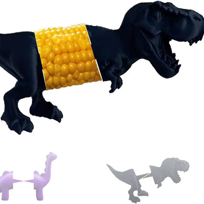 Bring Fun to Your Table with the Adorable Dinosaur Corn Cob Stand – Reusable with Stainless Steel Claws!
