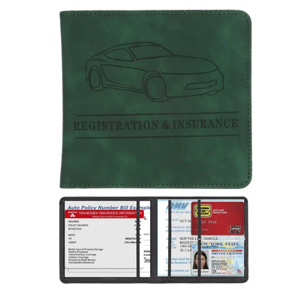 Elevate Your Essentials: Stylish Men's Card Holder for Car Registration, Vehicle License & Insurance