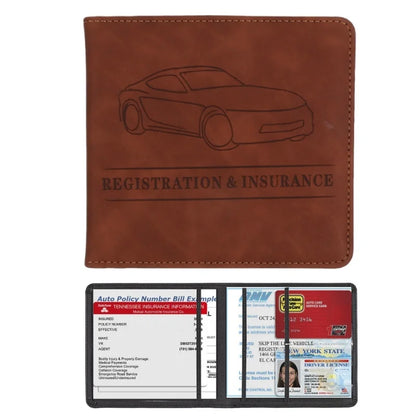 Elevate Your Essentials: Stylish Men's Card Holder for Car Registration, Vehicle License & Insurance