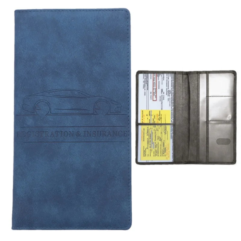 Elevate Your Essentials: Stylish Men's Card Holder for Car Registration, Vehicle License & Insurance