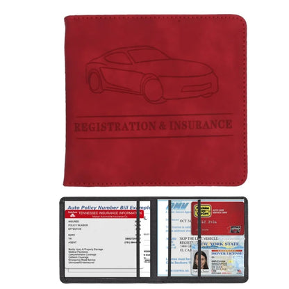 Elevate Your Essentials: Stylish Men's Card Holder for Car Registration, Vehicle License & Insurance