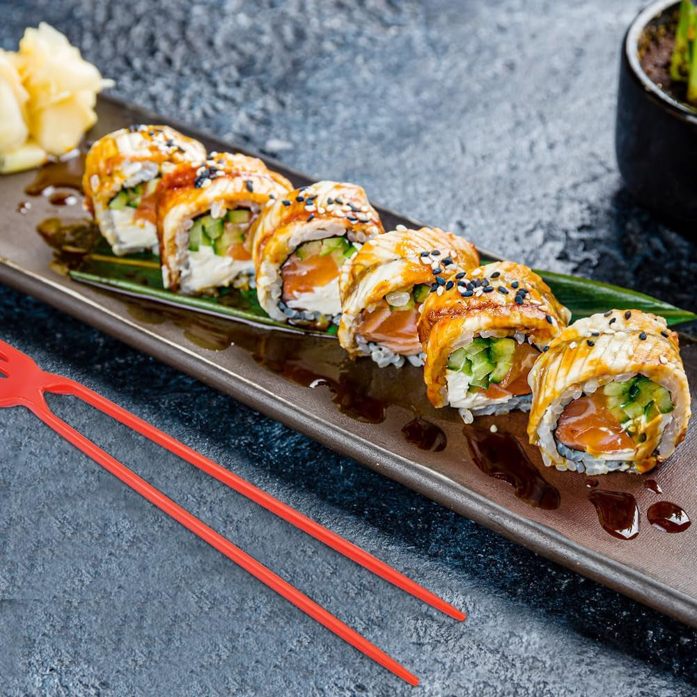 10-Piece Fork Chopsticks Set - The Ultimate 2-in-1 Utensil for Effortless Dining at Home or On-the-Go!